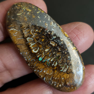 Natural Boulder Opal Cabochon. Size- approx. 50x24mm